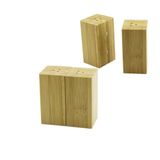 4.5X5CM-Y:9CM 2PCS MIKNATISLI İKİZ AHŞAP BAMBU BAHARATLIK - TUZLUK (5264)