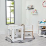 4-6 Yaş Martı Montessori Çocuk Oyun, Çalışma, Aktivite Masa Ve Sandalyesi / Beyaz