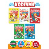 4 - 6 Yaş Oyunlarla Eğlenceli Dikkat Güçlendirme Ve Zeka Geliştirici Kodlama Etkinlikleri 5 Kitap