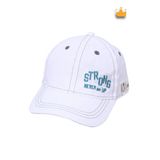 4-8 Yaş 52Cm Erkek Çocuk Yazlık Strong Ayarlanabilir Şapka Kep Beyaz Y821012