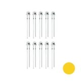 4.8mm Sarı Mantar Led Paketi - 10 Adet