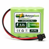 4.8V 1300MAH Oyuncak Araba Pili Bataryası Siyah Soket | Uzun Ömürlü Şarjlı Pil