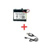 4.8V 2700MAH Uzaktan Kumandalı Oyuncak Pili Bataryası Siyah Soket+Usb Şarj Cihazı