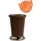 4 Adet 10 cm Plastik Mobilya Ayağı Ceviz Koltuk, Baza, Dolap, Kanepe Ayağı Dayanıklı Ayak Takımı