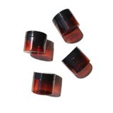 4 Adet 100 ml Amber Pet Kavanoz Krem Takı Seyahat Kavanozu Organizer Plastik 100 cc