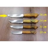 4 Adet 26-24-21-19 Cm 4 Adet Set Orjinal Meşhur Osmaniye Dövme Çelik Bıçak