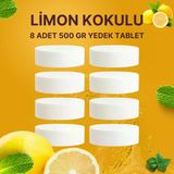 4 Adet 2X500 gr Nem Alıcı Rutubet ve Küf Önleyici Yedek Tablet Limon