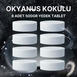 4 Adet 2X500 gr Nem Alıcı Rutubet ve Küf Önleyici Yedek Tablet Okyanus - Renkli - 10x10x10