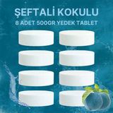 4 Adet 2X500 gr Nem Alıcı Rutubet ve Küf Önleyici Yedek Tablet Şeftali