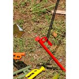 4 Adet 30 cm Turuncu Çadır Kazığı – Güçlü Transmisyon Demir Kamp Çivisi | Dayanıklı Outdoor Kazık