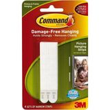 4 Adet 3M Command Orta Boy Dar Cırt Bant N17207