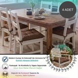 4 Adet - 40x40 Cm Lüks Süet Dokulu Kahverengi Sandalye Minderi - %100 Silikon Elyaf Dolgulu Yıkanabilir Minder