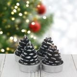 4 Adet 4cm Kozalak Tealight Mum