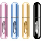 4 Adet 5 ml Parfüm Spreyi, Doldurulabilir, Boş Seyahat Parfümü, Mini Taşınabilir Sprey Şişes - Genel