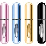 4 Adet 5 ml Parfüm Spreyi, Doldurulabilir, Boş Seyahat Parfümü, Mini Taşınabilir Sprey Şişes