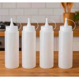 4 Adet 500 ml Şeffaf Yaglık,sosluk,ketçaplık,mayonezlik,hardallık Şişe