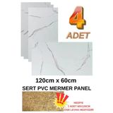 4 Adet 60X120cm Alternatif Kaplama Pvc Calacatta Mermer Desenli Ev Ofis Otel Duvar Kaplama Paneli