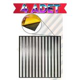 4 Adet 68Cmx68cm Yapışkanlı Gri Sünger Akustik Duvar Paneli Kağıdı Sticker Ofis Salon Otel Nw189