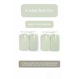 4 Adet 9X5 Cm Universal Büyük Boy Kablolu Tens Pedi - Tens Elektrot Pedi - Yedek Tens Elektrodu