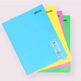 4 ADET A4 60 YAPRAK ÇİZGİLİ DİKİŞLİ PASTEL RENKLER PLASTİK KAPAK DEFTER 60GR BEYAZ SAYFA (KARMA RENK