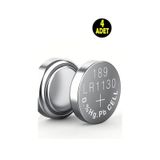 4 Adet Alkaline 189 V10GA LR54 AG10 Sr Lr 1130 389 Düğme Pil (Terazi-Saat-Baskül Pili)