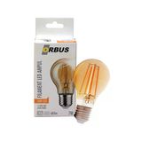 4 Adet Ampul Orbus Led Filament A60 E27 6W