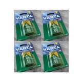 4 Adet Araba Dijital Saat Pili Radyo Alarm Kepenk Pili Varta 9 Volt 9v Kare Şarj Edilebilir