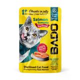 4 ADET Bado Yetişkin Kedi Yaş Mama Sterilised (Kısır) Somonlu 85 Gr