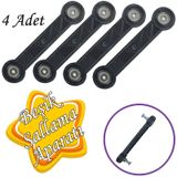 4 Adet Besik Sallama Aparati Siyah 12 Cm