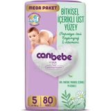 4 Adet Canbebe Bebek Bezi Mega Paket Junior 80'li