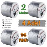 4 Adet Çatı İzolasyon Bandı 96 Mm X 2 Mt Su Sızdırmazlık Geçirmez Delik Yalıtım Çamur Boru Sakız Tamir Bant