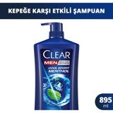 4 Adet Clear Men Cool Sport Menthol Kepeğe Karşı Etkili Ekstra Büyük Boy Şampuan 895 ml