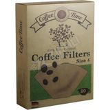 4 Adet Coffe Time Kahve Filtre Kağıdı No:4 80'li