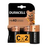 4 ADET Duracell C 2'Li Pil