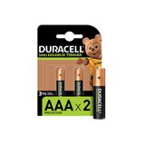 4 ADET Duracell Şarj Edilebilir 750mAh 2'li İnce Pil