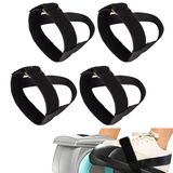 4 adet elips bacak egzersiz makinesi pedal kayışları, bacak egzersiz çekiş kayışları masa altında eliptik makine, yetişkinler yaşlılar otururken fitness ev ofis spor aksesuarları