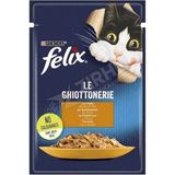 4 ADET Felix Tavuk Etli Yaş Kedi Maması 85 Gr