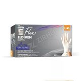4 Adet Flex Pudrasız Eldiven L-Xl Boy 100'LÜ Krem