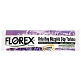 4 Adet Florex Çöp Torbası Orta Boy 55 Cm X 60 Cm Mor Lavanta Kokulu Büzgülü 10'Lu Paket