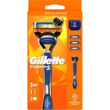 4 Adet Gilette Uefa Champions League Special Edition Fusion5 Erkekler Için Tıraş Makinesi 1 Adet