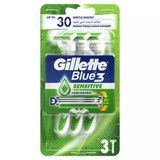 4 Adet Gillette Blue3 Sensitive Kullan At Tıraş Bıçağı 3'Lü
