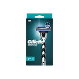 4 ADET Gillette Mach3 Makine + 2 bıçak
