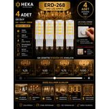 (4 Adet) Heka 5W Günışığı (3000K) G9 Duylu Dim Edilebilir Led Kapsül Ampul