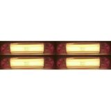 4 Adet Kalın Neon Led Lamba Turuncu 12-24 Volt