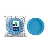 4 Adet Kbr Party Plastik Tabak 22 cm Mavi 8'li