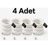 4 Adet Kendiliğinden Katlanan Spiral Tuvalet Hortumu & Taharet Matik – Hortum Matik Set