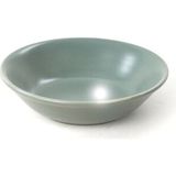 4 Adet Keramika Nordic Yemek Tabağı Yeşil / Gri 20 cm