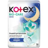 4 Adet Kotex Bio-Care Quadro Gece Hijyenik Ped 14'Lü