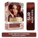 4 Adet Loreal Paris Excellence Creme Nude Renkler Saç Boyası - 5ur Nude Kızıl
