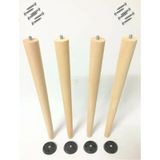 4 Adet Lüks 65 Cm Ahşap Ham Masa Sehpa Ayağı Çap: 4,2 Cm Hobi Dıy